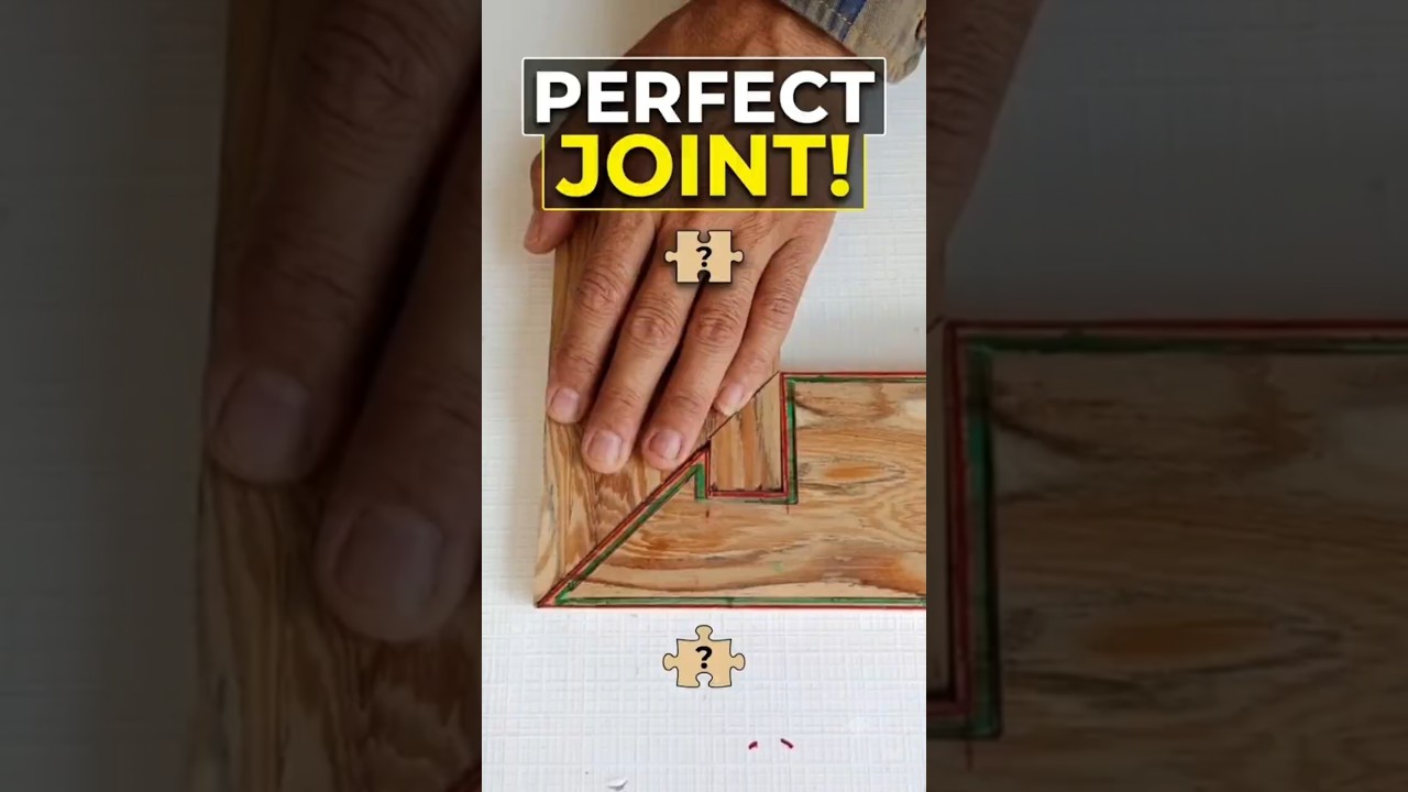 Ever wondered how to make an interlocking joint that looks absolutely impossible? 🤫#wood #crafttips