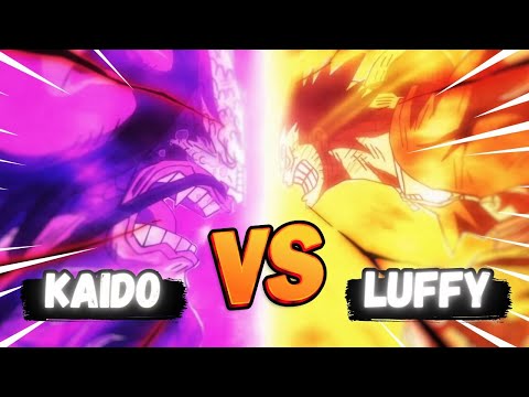 صراع ملك القراصنة المستقبلي لوفي يواجه كايدو ملك الوحوش في ون بيس