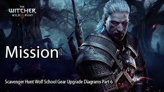 The Witcher 3 Mission Scavenger Hunt Wolf School Gear Upgrade Diagrams Part 6