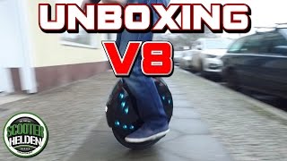 Inmotion V8 Unboxing, Ninebot Vergleich, Onewheel, elektrische Einrad, Review (Deutsch)