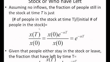Stock and Flows 2 -- First Order Delays.