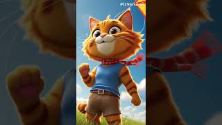 This Cartoon Cat Built A Kite And Flew Away? Adorable 3D Animation