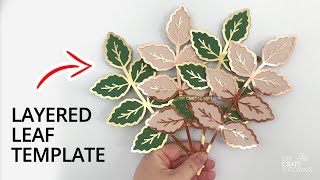 DIY PAPER SKELETON LEAVES | ASSEMBLY VIDEO | DIY PAPER FLOWERS WITH CUT FILE