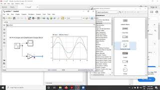 MATLAB Simulation (Basic Course) Art 4 4 Dashboard Scope Block 3 of 3 (in Myanmar)