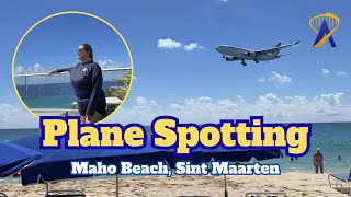 Insane Low Plane Landings Over Maho Beach in St. Maarten! ✈️
