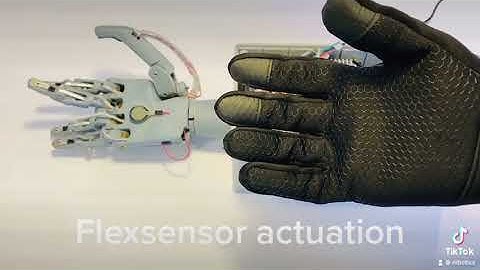 Servo Robot Hand with Flex sensors