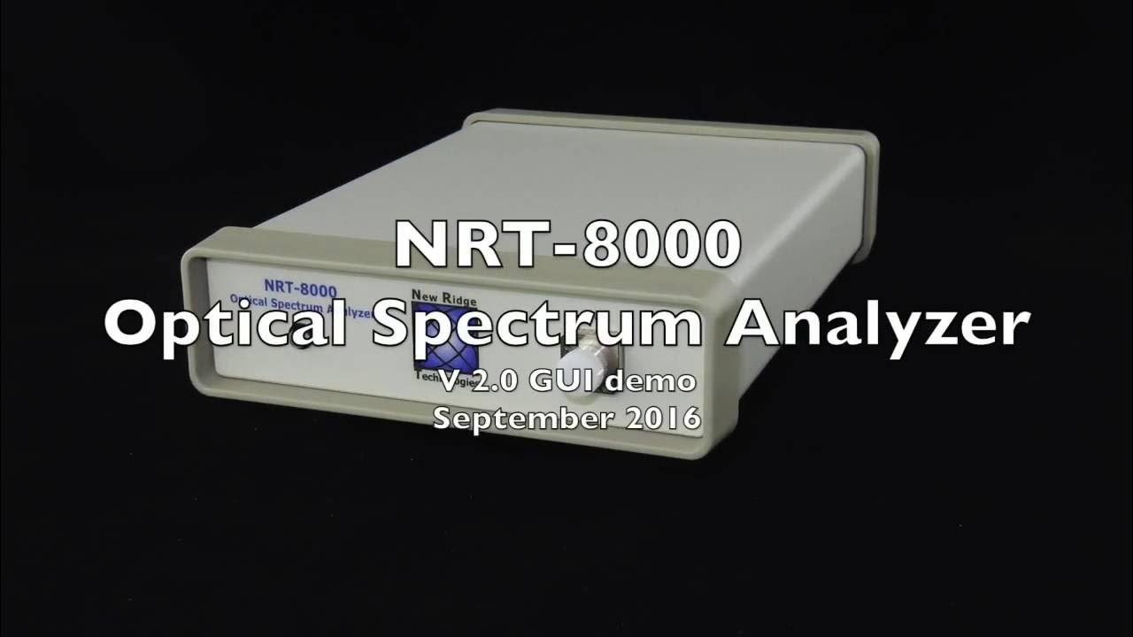 NRT8000 Optical Spectrum Analyzer Tutorial 2.0 YouTube