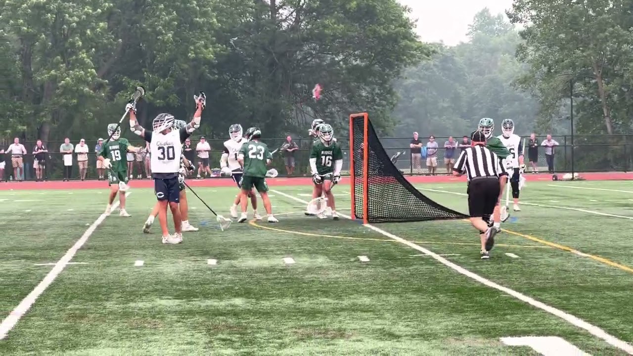 Charlie Lowe finishes the pass from Doyle Curry on the final play of the first half