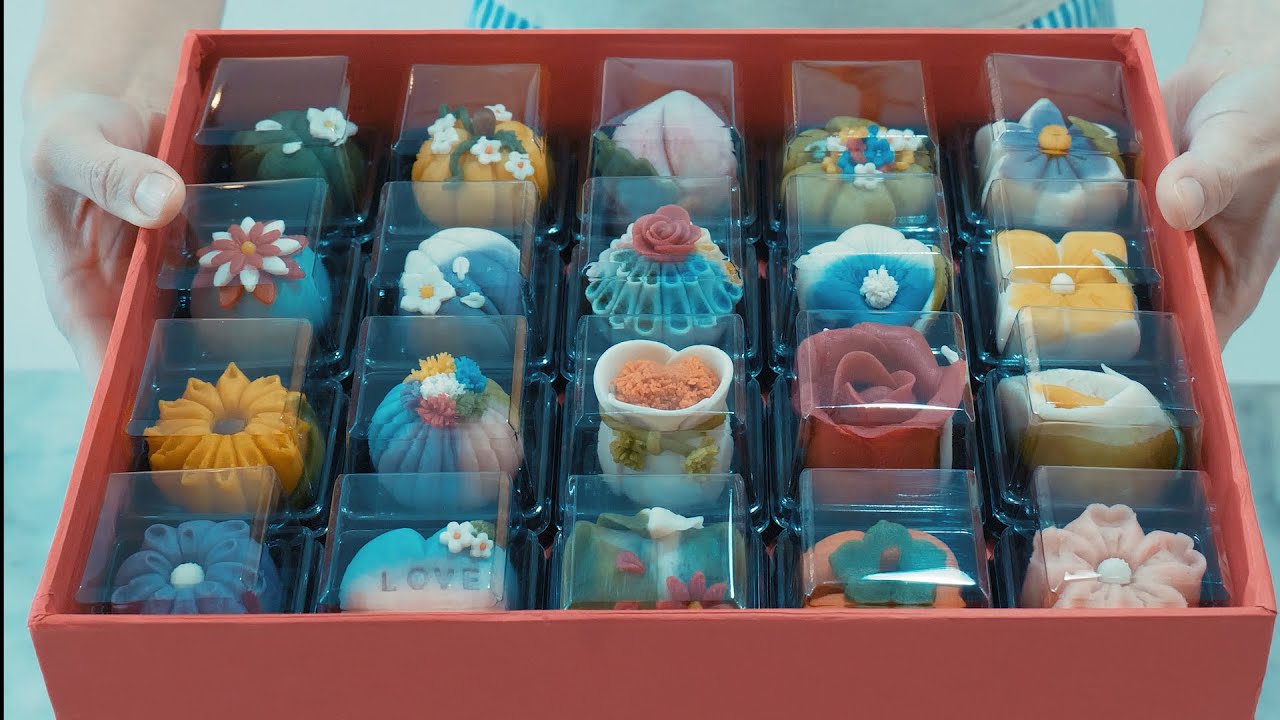 너무 이뻐서 먹기아까운 수제화과자 '이렇게 행복할 슈가' Traditional Japanese Sweet Flower Cake