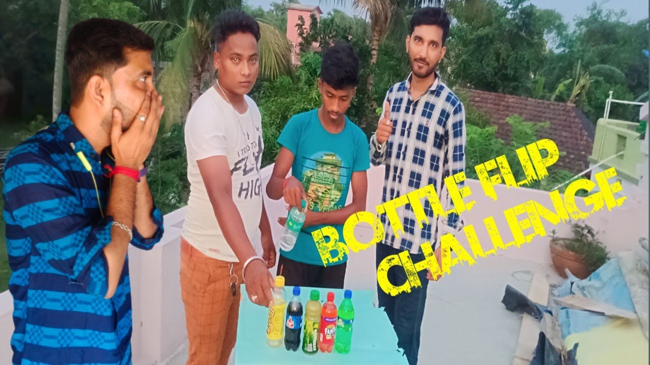 Bottle Flip And Get Unlimited Drinks Challenge Flip The Bottle