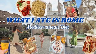 What I Ate for a Week in Rome Italy | MEDITERRANEAN DIET | Hidden Gems | BEST Pizza, Gelato and MORE