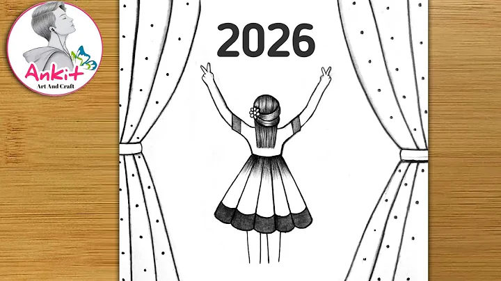 Happy new year 2026 drawing | new year 2026 card making | new year greeting card ideas 