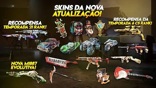 VAZOU TUDO! PRÊMIO DA 6ª TEMPORADA CS RANK, M1887 EVOLUTIVA, NOVAS SKINS DA NOVA ATUALIZAÇÃO E MAIS!