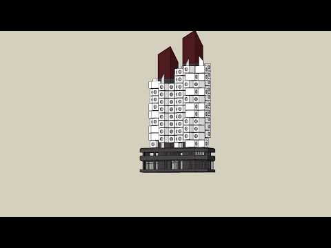 NakaginCapsuleTower Kishō Kurokawa #中銀カプセルタワー 3d model #precast #carriersystem #tokyo