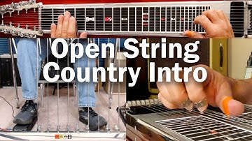 Advanced Country Intro Using Open Strings | Pedal Steel Guitar Lesson