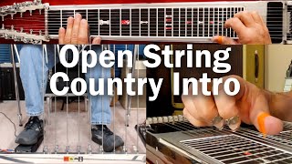 Advanced Country Intro Using Open Strings | Pedal Steel Guitar Lesson