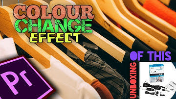 Colour change Effect | Premiere pro | Zach king | Unboxing my new mic.