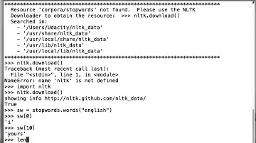 NLTK Stopwords Solution - Intro to Machine Learning
