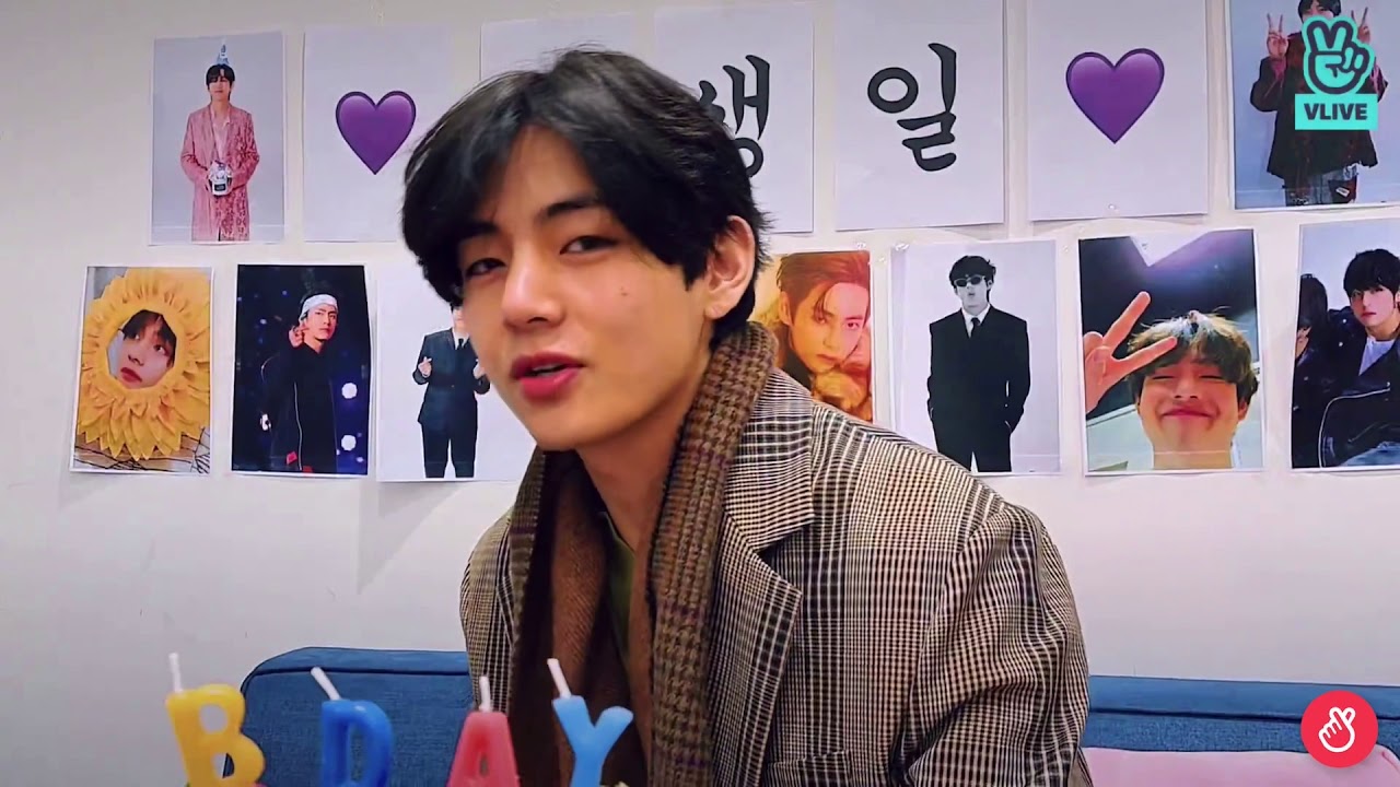 Taehyung singing Snow Flower YouTube