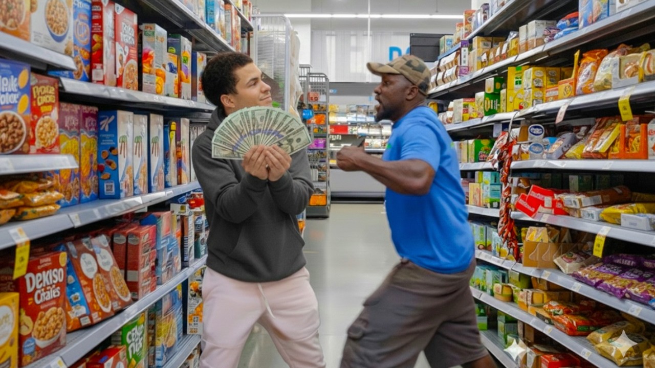 Flexing $1 Bills On Random Customers