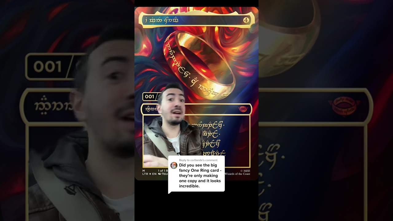 Creating ONE The One Ring card 