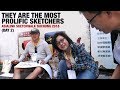 The Most Prolific Sketchers at AsiaLink Sketchwalk Taichung 2018 (Day 2)
