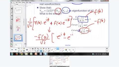 Physical Chemistry Lecture - Particle on a Sphere Part 2