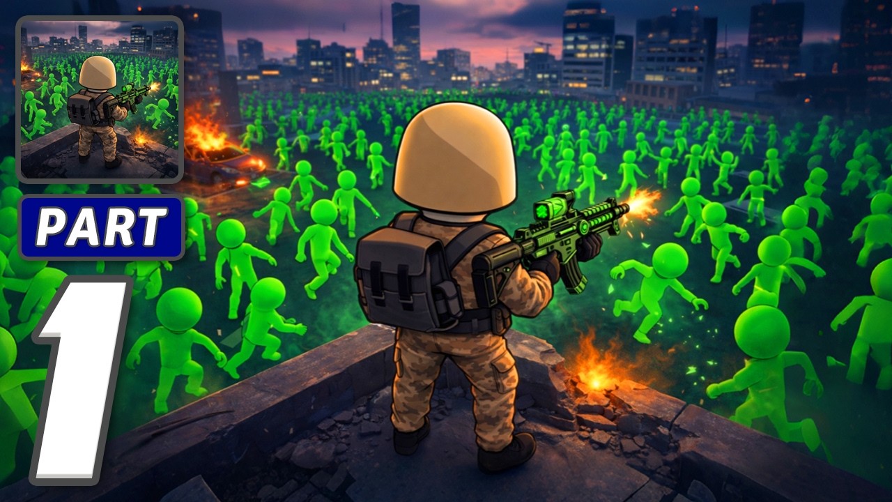 Infector Sniper 3D - Gameplay Walkthrough Part 1 - One Bullet Spread Chaos (iOS, Android)