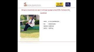 Web Programming | Design a  sign-in and sign-up page using HTML, JavaScript, Tailwind CSS | Task 01
