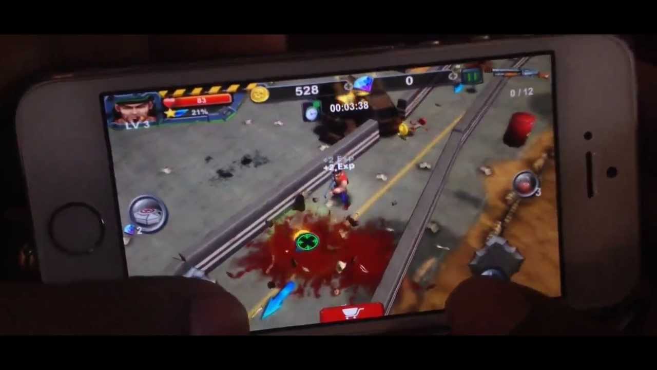 ZOMBIE HUNTER - On The Iphone 5s HD (Free Game )