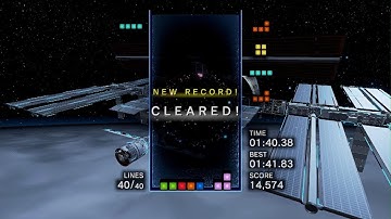 Tetris Effect: Sprint Personal Best 1:40.38