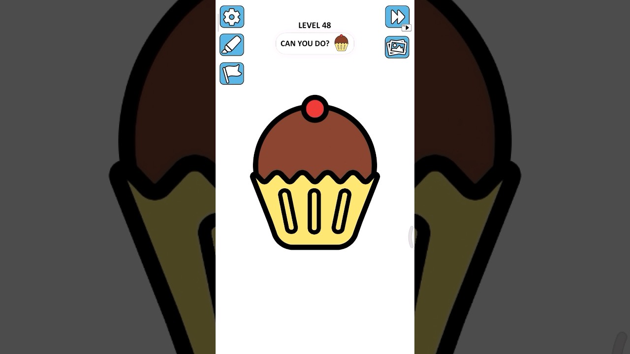 Color Pencil Drawing Gameplay Video || How To Draw Cupcake Color Video 