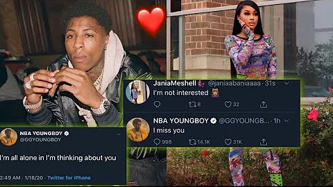 NBA YoungBoy Says He Misses Jania, But She Says She’s Not Interested In Him Anymore
