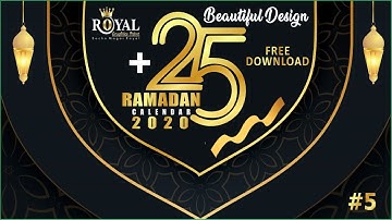 Ramadan Calendar 2020 Design l +25 Beautiful Design l Free Download
