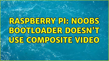 Raspberry Pi: NOOBS bootloader doesn
