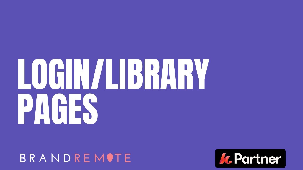 Setting Up/Designing Kajabi Login and Library Pages