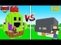 BRAWL STARS EV VS PUBG EV! 🏡 - Minecraft