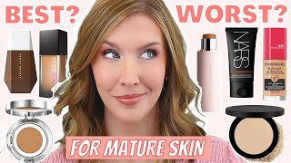 FOUNDATION ROUNDUP | 7 BEST & WORST Foundations For Mature Skin 2021