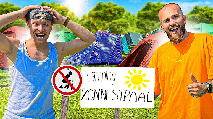 Ik Bouwde Een Camping op Het Feest Van Enzo & Myron!