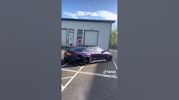 Videos dont do it justice for how loud the 7 is 🔥 #audi #rs7 #fyp #merlinpurple #foryou #viral