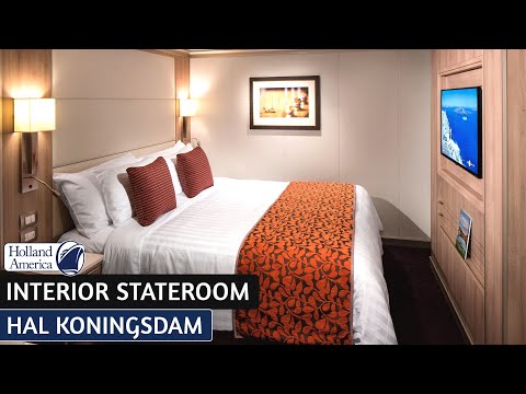 Koningsdam Large Interior Stateroom walkthrough tour