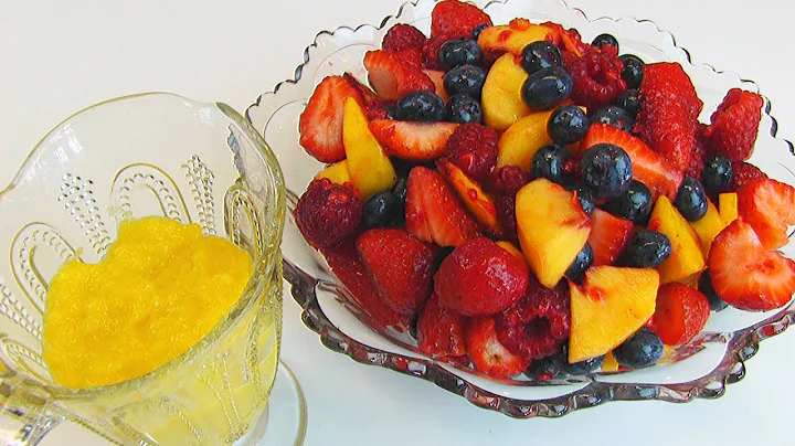 Betty's Fresh Fruit Salad with Marshmallow Custard Sauce