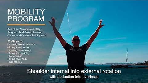 Shoulder internal into external rotation.Part of the Caveman Mobility Program