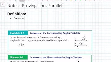 Geo - Proving Lines Parallel