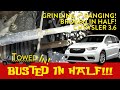 Towed in grinding and banging broke in half chrysler town  country pacifica 36