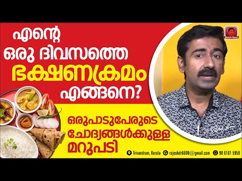 എന്റെ ഒരു ദിവസത്തെ ഭക്ഷണക്രമം ഇങ്ങനെയാണ്. ഒരുപാടുപേരുടെ ചോദ്യത്തിനുള്ള മറുപടി.