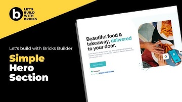 How to create a Split Hero Section with Bricks Builder Page Builder