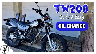 Yamaha TW200 Oil Change // Quick & Easy // First Oil Change