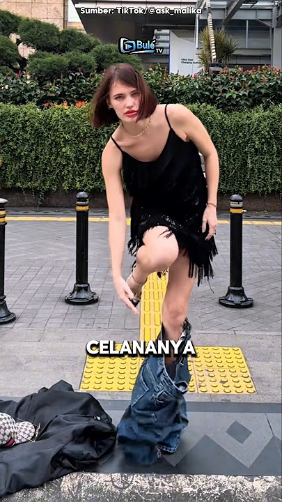 Aksi Bule Rusia di Jalan Bikin Salah Fokus! #shorts #bulerusia #trending #reaction