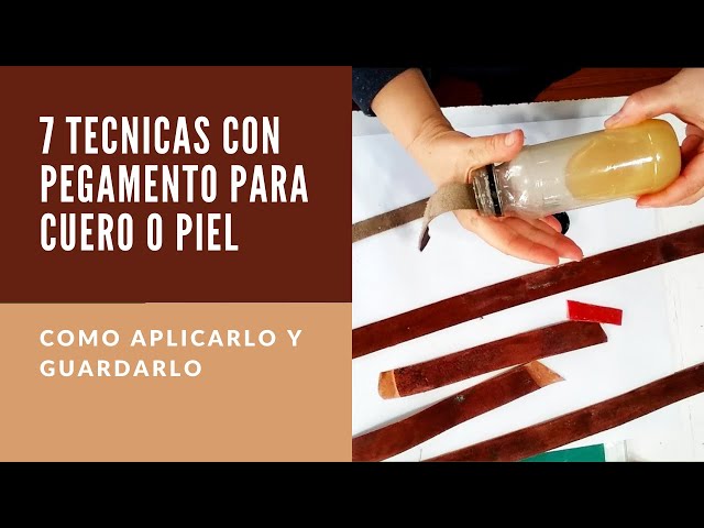 7 técnicas para aplicar pegamento en cuero o piel y como guardarlo